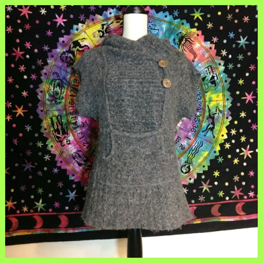 Free People Hooded Wool Sweater